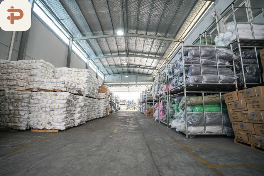 Finished-goods warehouse