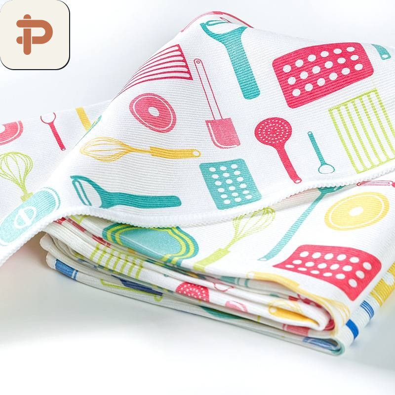 Absorbent Cloth, Printed, Low-Lint