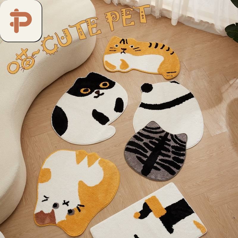 Absorbent Bath Pet Mat, Cartoon