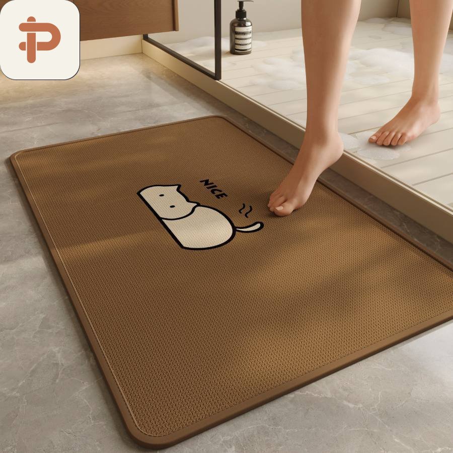 Absorbent Bath Pet Mat, Cartoon, Dog