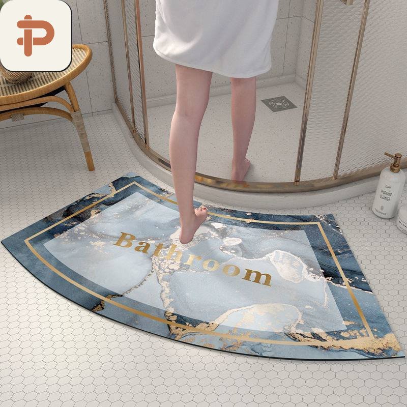 Diatomite Absorbent Bath Curved Mat