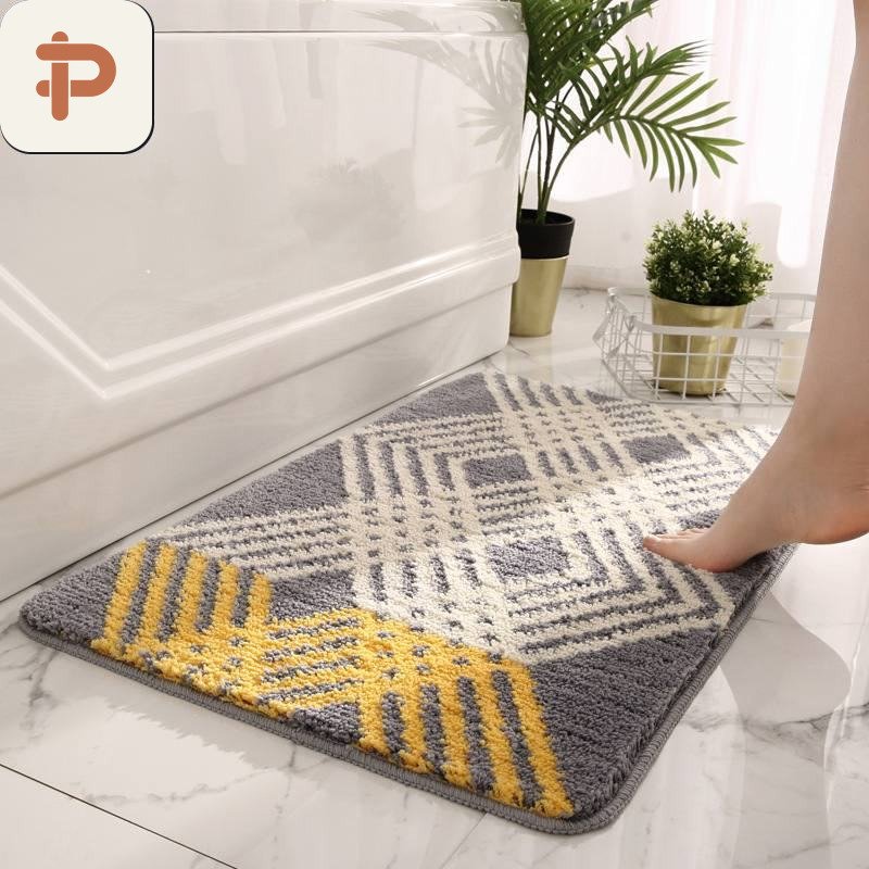 Absorbent Bath Mat, Minimal, Non-Slip