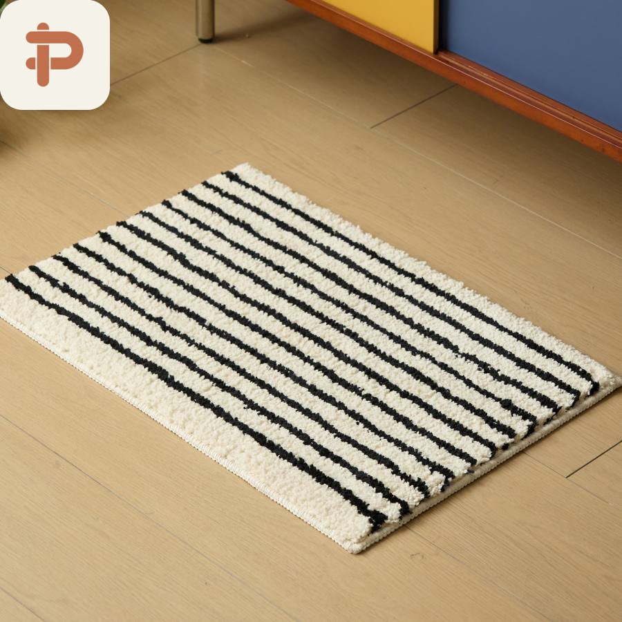 Flocked Absorbent Bath Runner, Instagram-Style