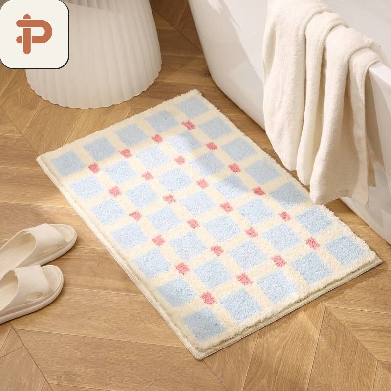 Flocked Absorbent Bath Rug, Premium