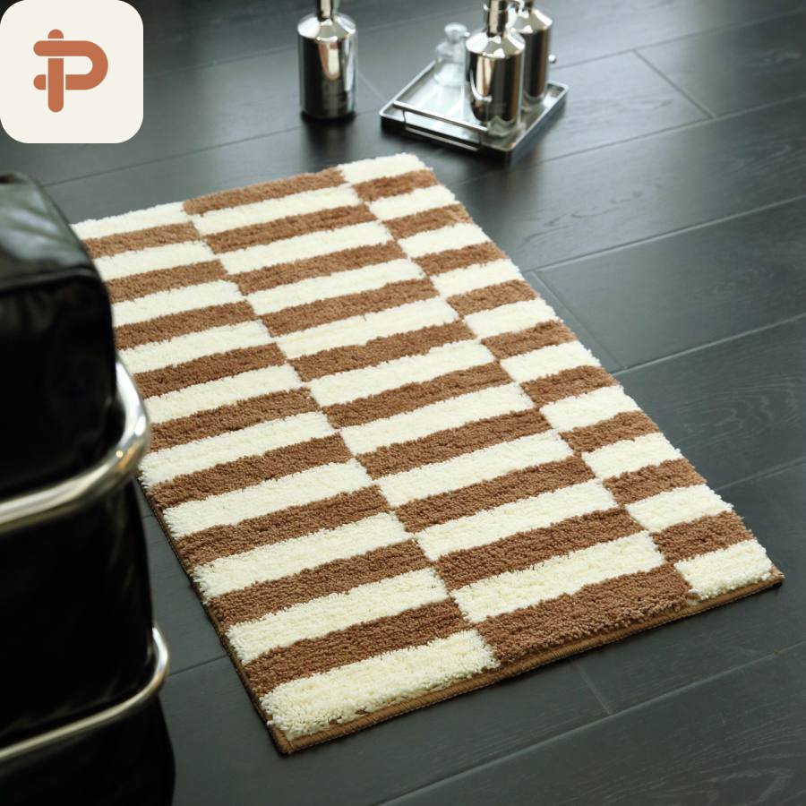 Absorbent Bath Rug, Mid-Century