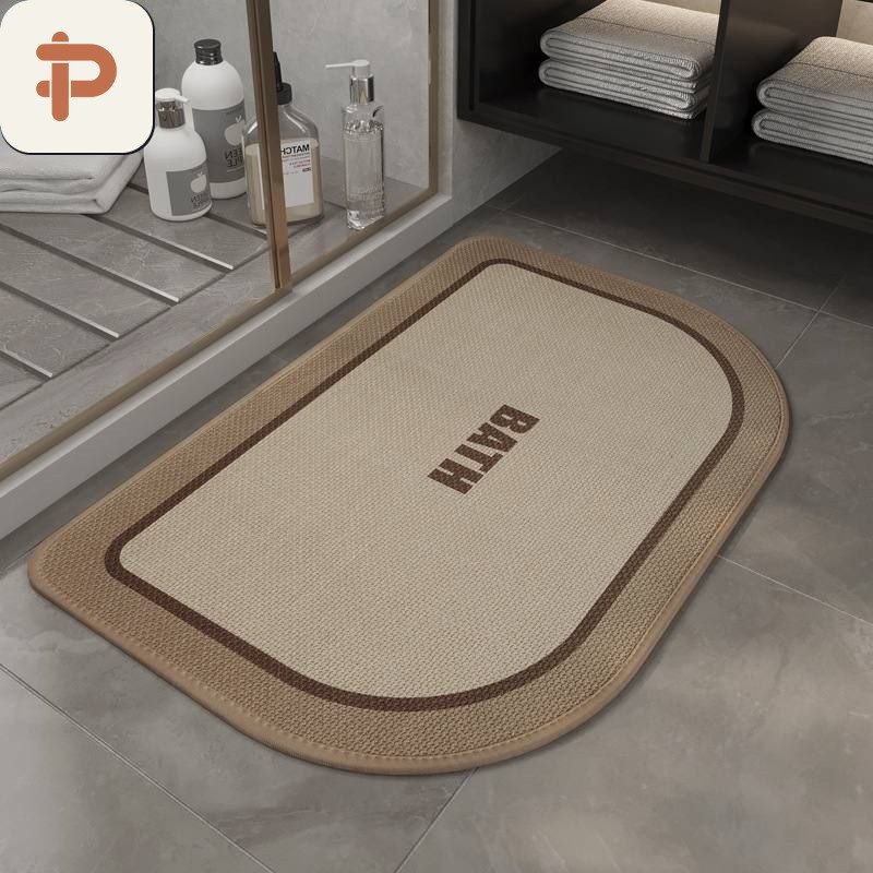 Linen Absorbent Bath Mat