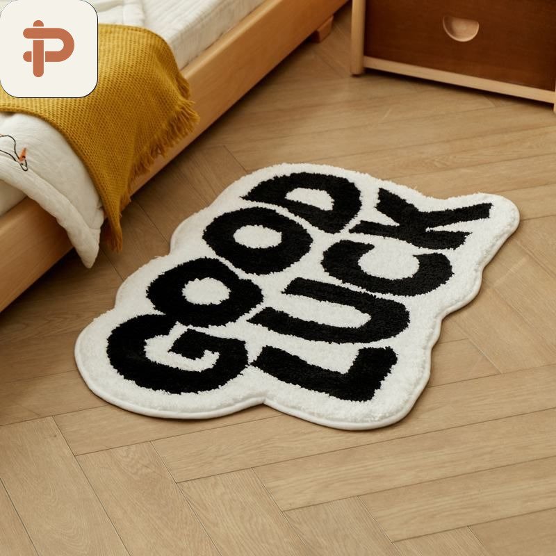 Absorbent Bath Runner, Lettered