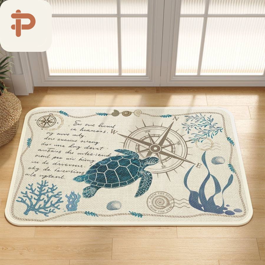 Absorbent Bath Mat, Quick-Dry, Non-Slip