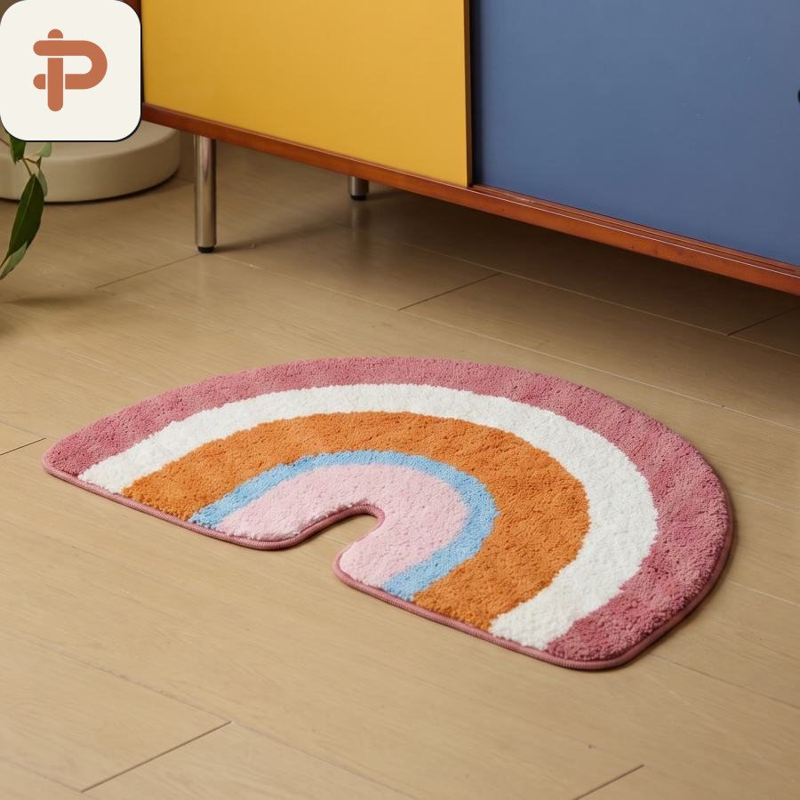 Absorbent Bath Half-Round Runner