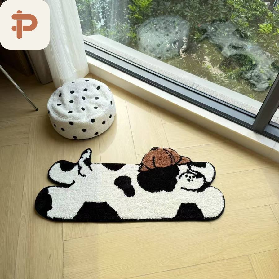 Flocked Absorbent Living-Room Runner, Puppy