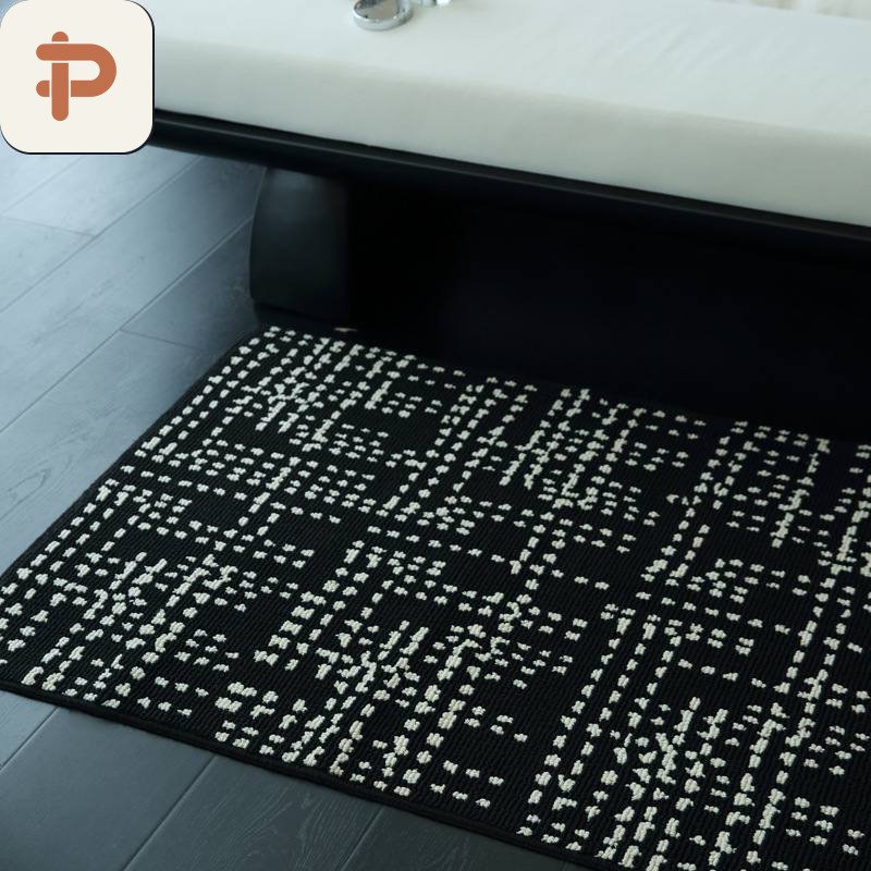 Faux Wool Entrance Rug, French