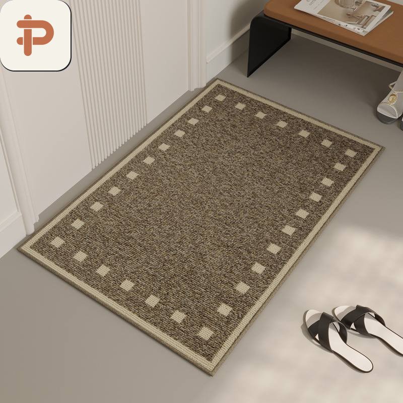 Stain-Resistant Entrance Half-Round Rug, Half-Round, Vintage