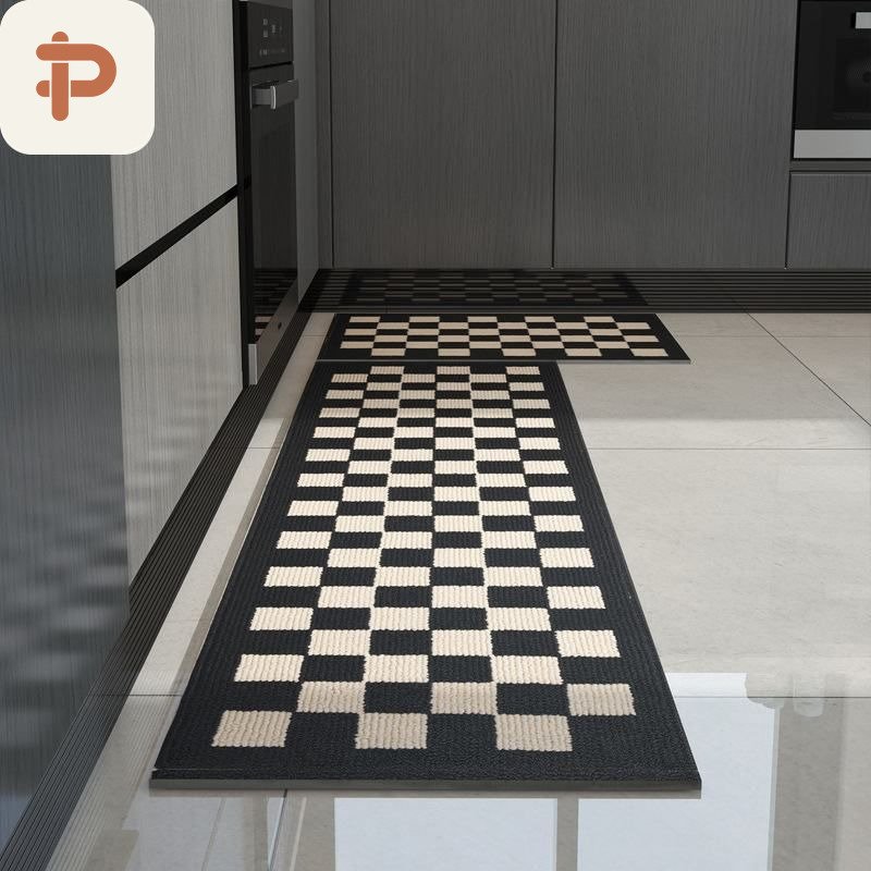 Absorbent Kitchen Rug, Basketweave