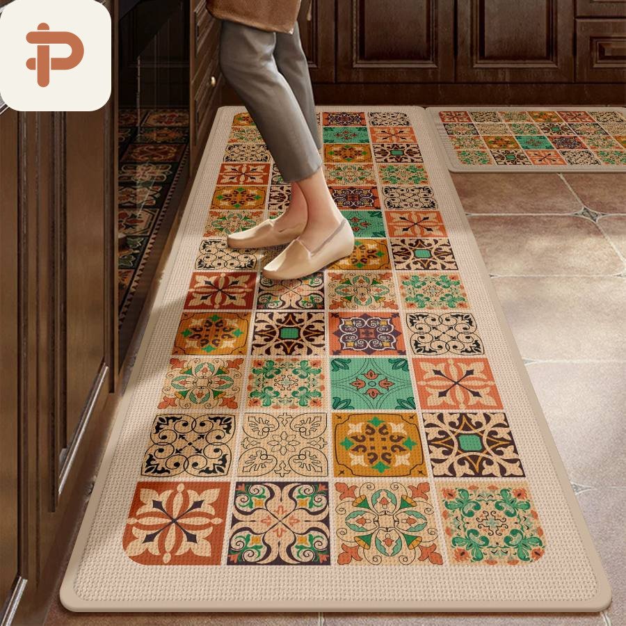 Linen-Look Absorbent Mat
