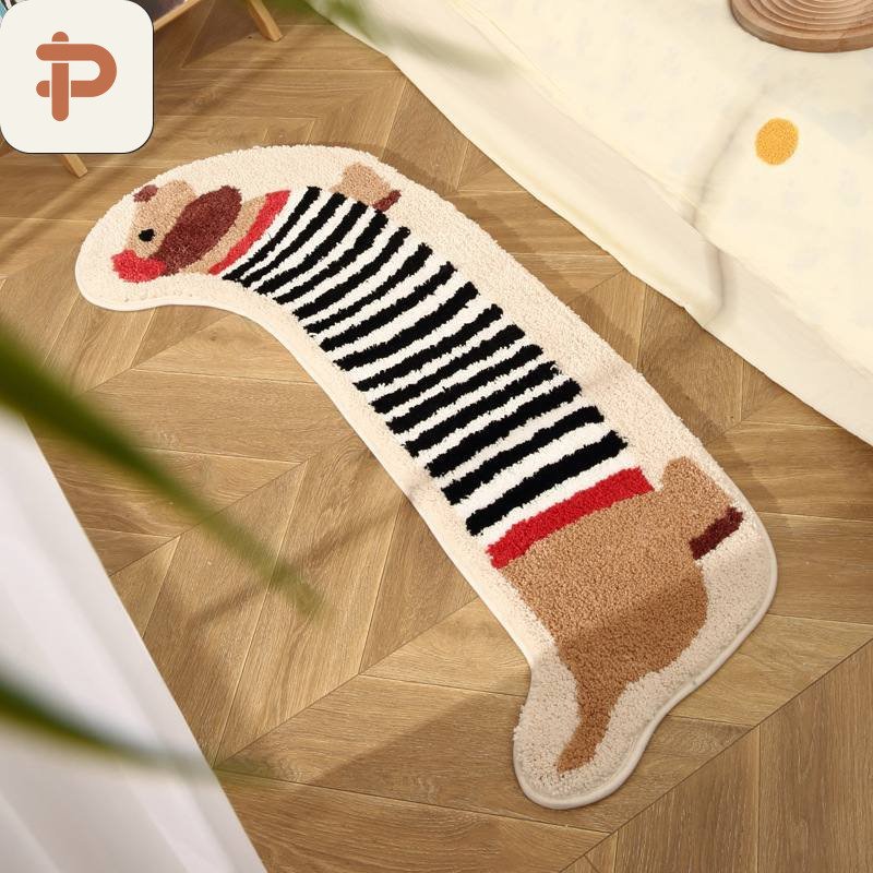 Flocked Bedroom Chair Pad