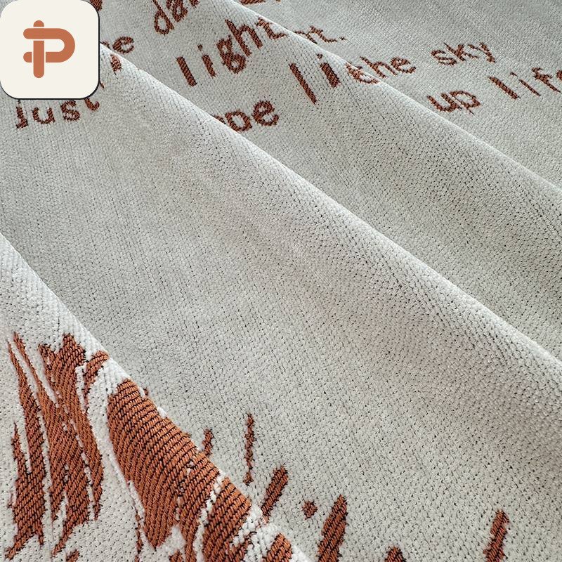 Chenille Upholstery Fabric, Jacquard