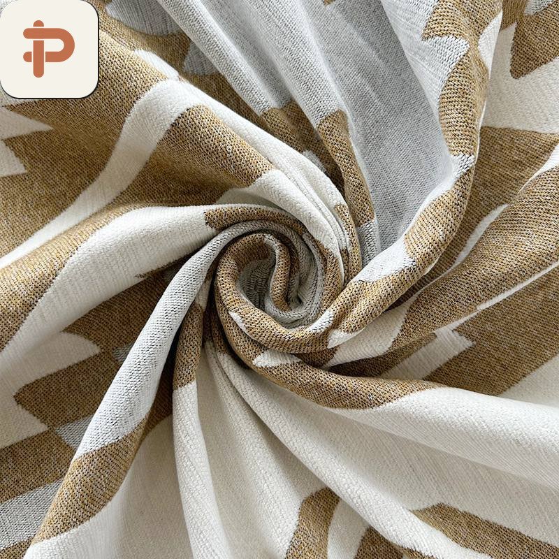 Chenille Upholstery Fabric, Jacquard, Woven