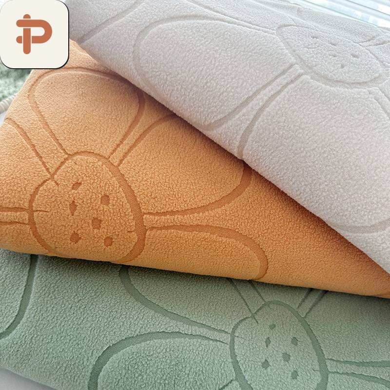 Polar Fleece Stretch Upholstery Fabric, Jacquard, Knitted III