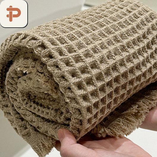 Waffle Weave Absorbent Bath Rug