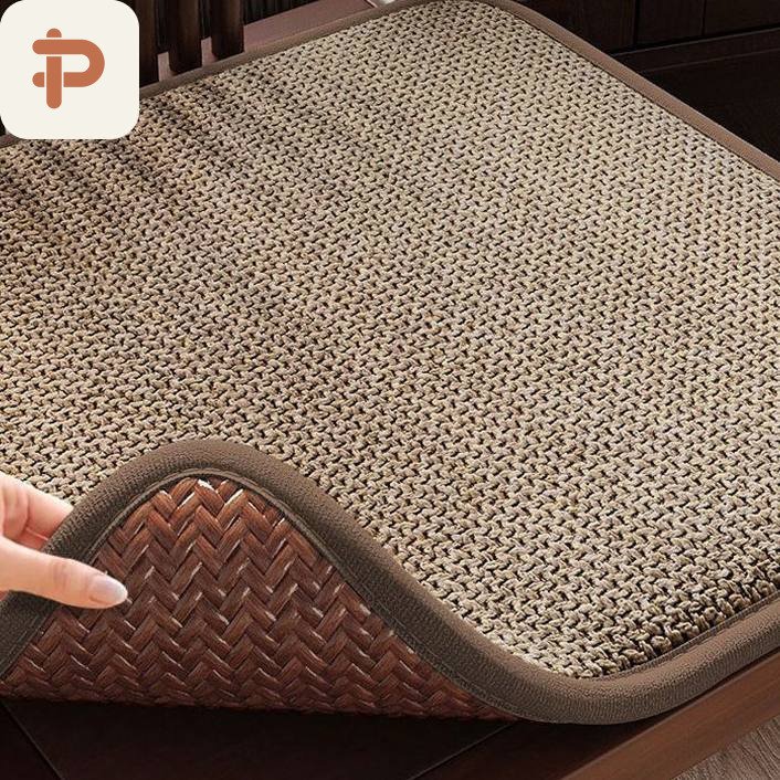 Linen-Look All-Season Chair Pad