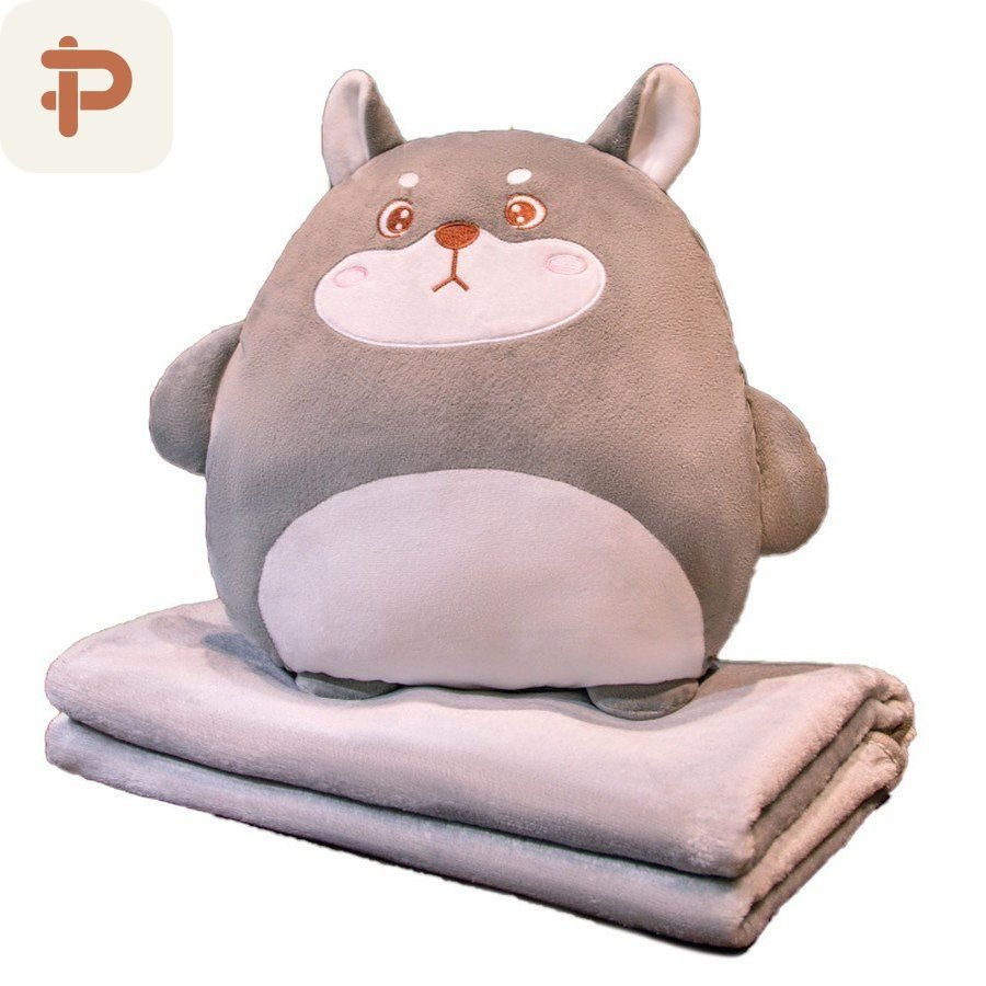 Chubby Animal Pillow-Blanket, 13 Designs