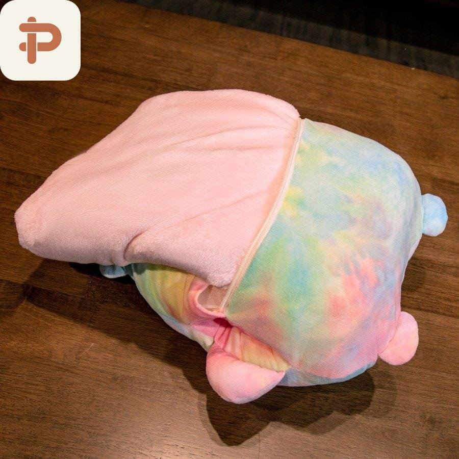 Tie-Dye Unicorn & Animal Pillow-Blanket 3-in-1