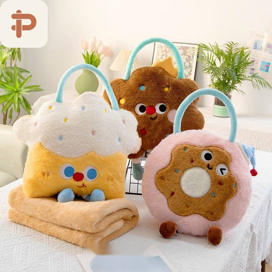 Bakery Tote Pillow-Blanket