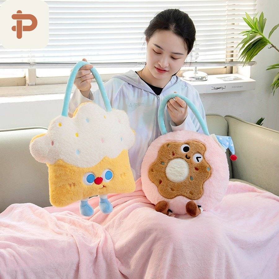 Bakery Tote Pillow-Blanket