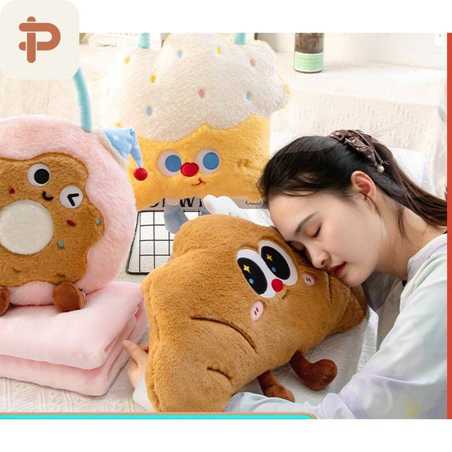 Bakery Tote Pillow-Blanket