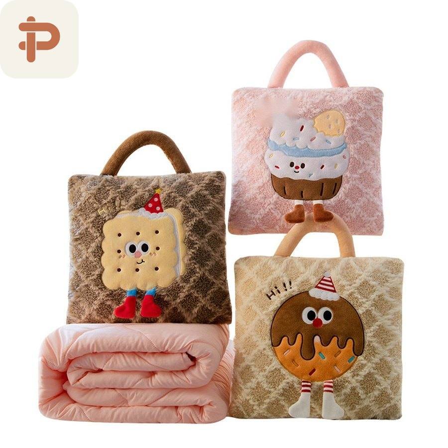 Cookie & Cake Tote Pillow-Quilt