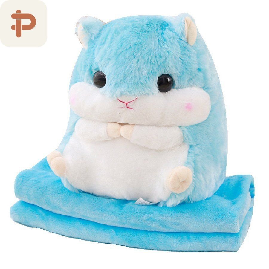 Hamster Pillow-Blanket, 2-in-1 or 3-in-1