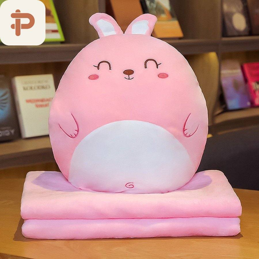 Animal & Veggie Pillow-Blanket, 10 Designs