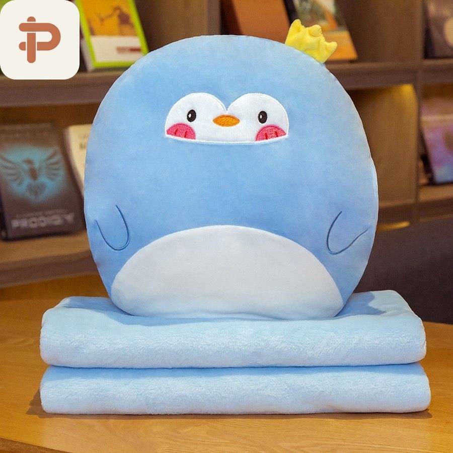 Animal & Veggie Pillow-Blanket, 10 Designs