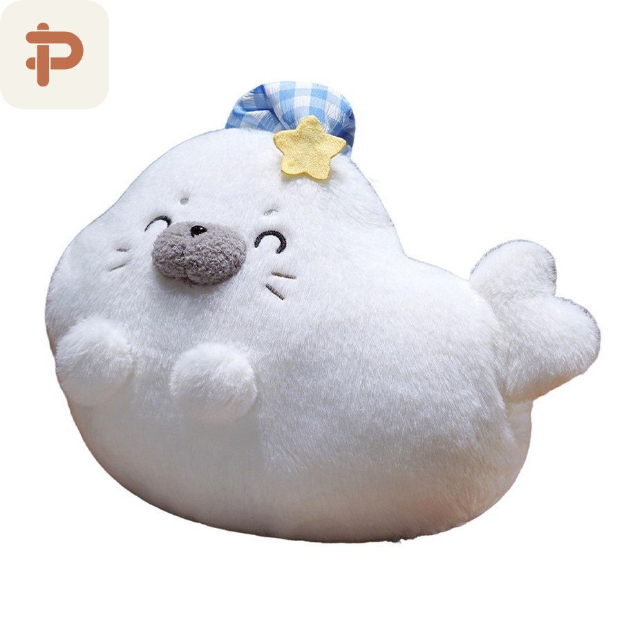 Seal Hand-Warmer Pillow-Blanket 3-in-1