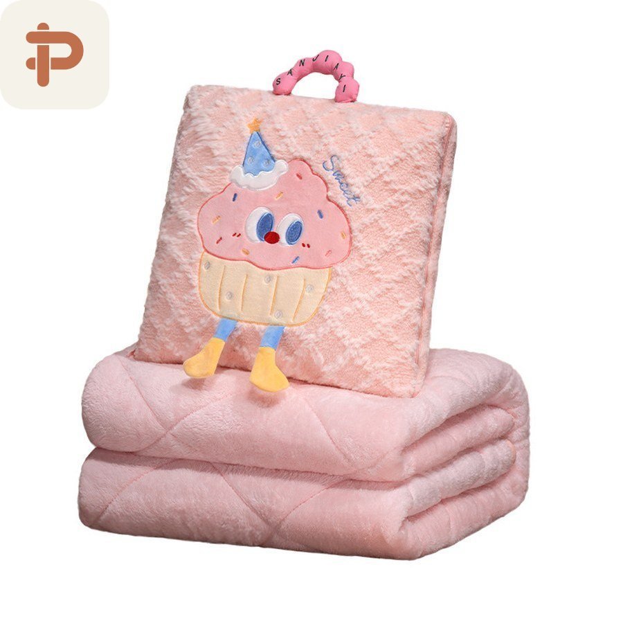 Biscuit & Donut Tote Pillow-Quilt, 2 Sizes