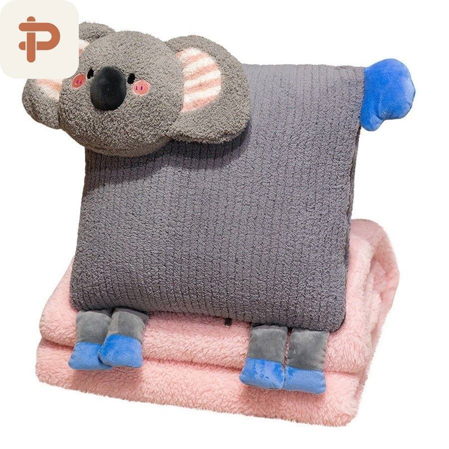 Safari Animal Pillow-Blanket