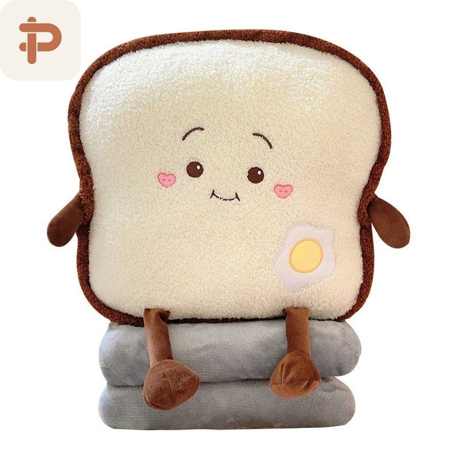 Toast Pillow-Blanket 2-in-1