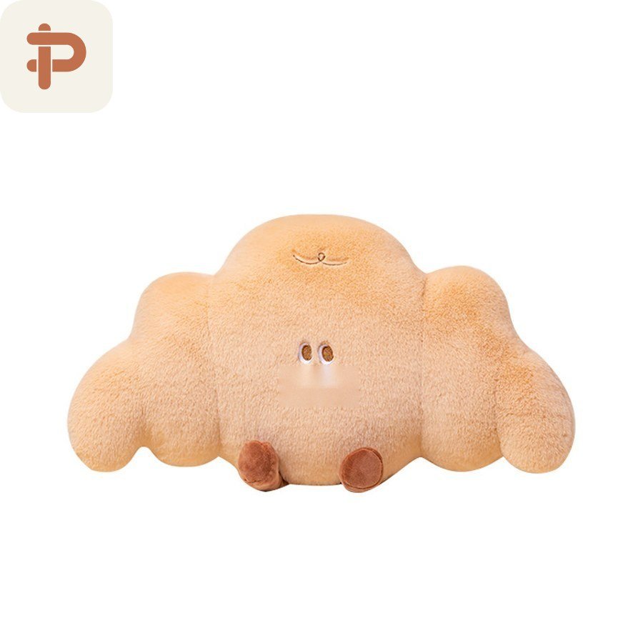 Baguette & Croissant Pillow-Blanket