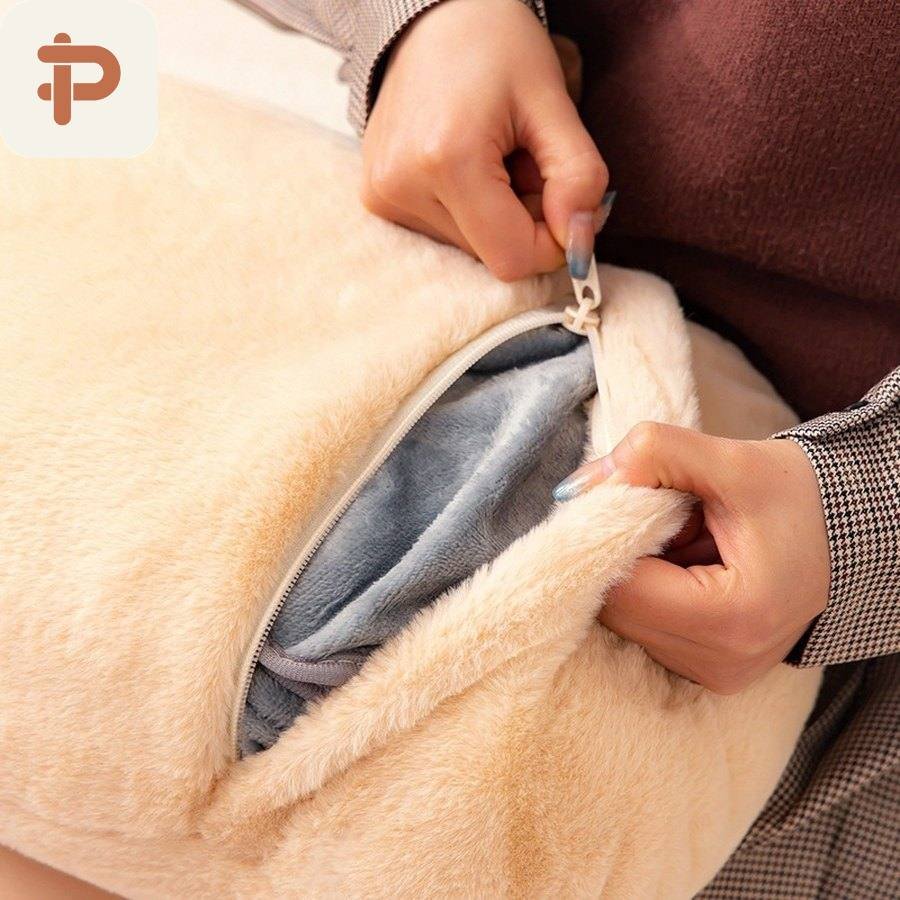 Baguette & Croissant Pillow-Blanket