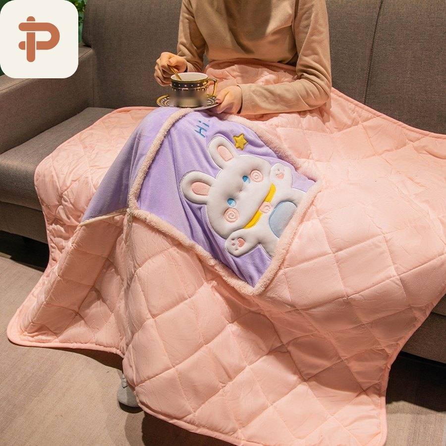 3D Embroidered Animal Pillow-Quilt, 16 Designs