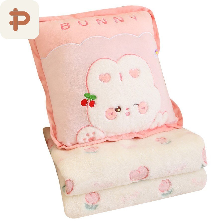 Animal Print Pillow & Knee Blanket Set