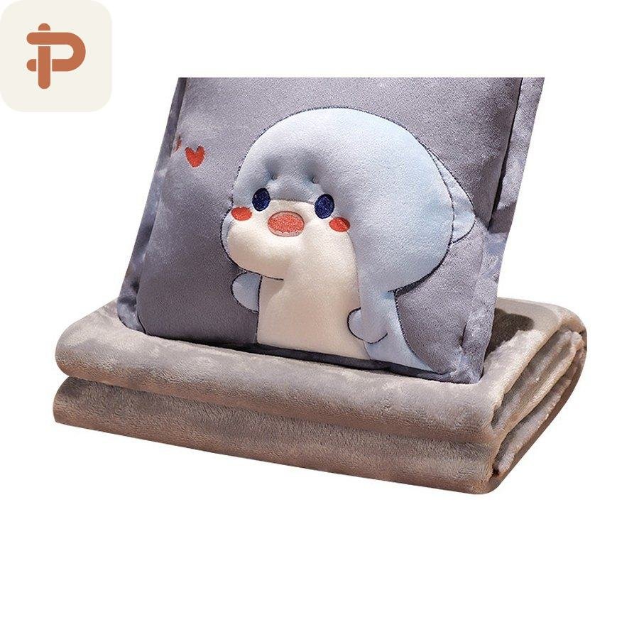 Seal & Shark 3D Pillow-Blanket 3-in-1