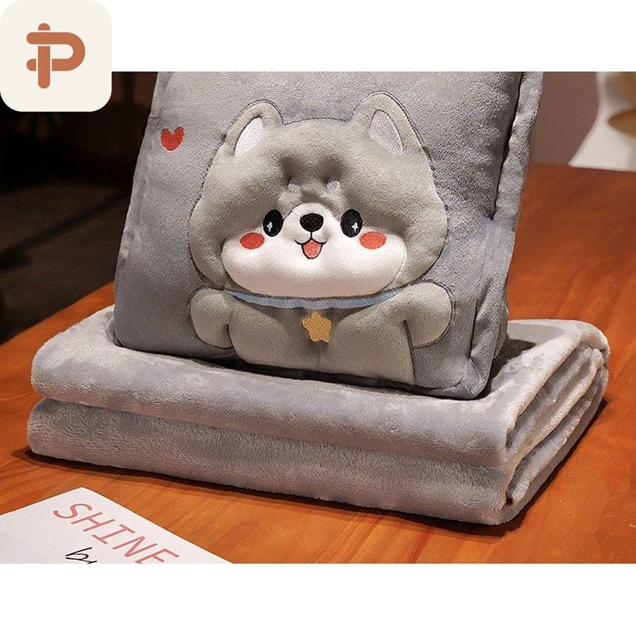 Seal & Shark 3D Pillow-Blanket 3-in-1