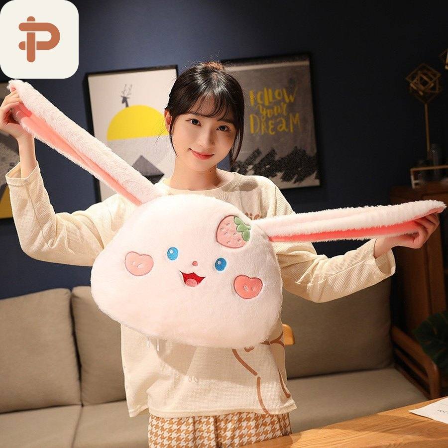 Lop Bunny Pillow-Quilt 2-in-1