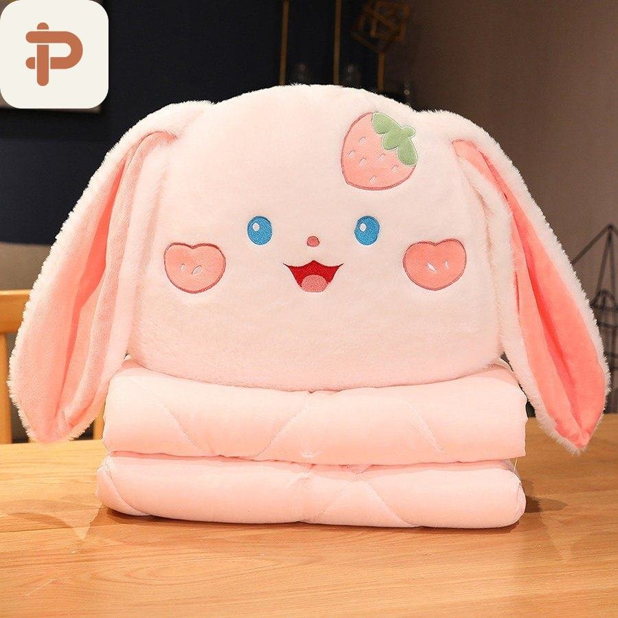 Lop Bunny Pillow-Quilt 2-in-1