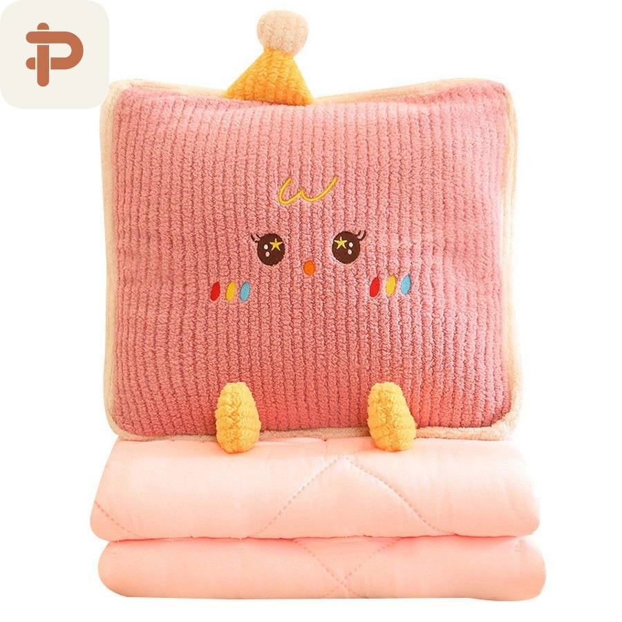 Corduroy Plush Party-Hat Pillow-Quilt