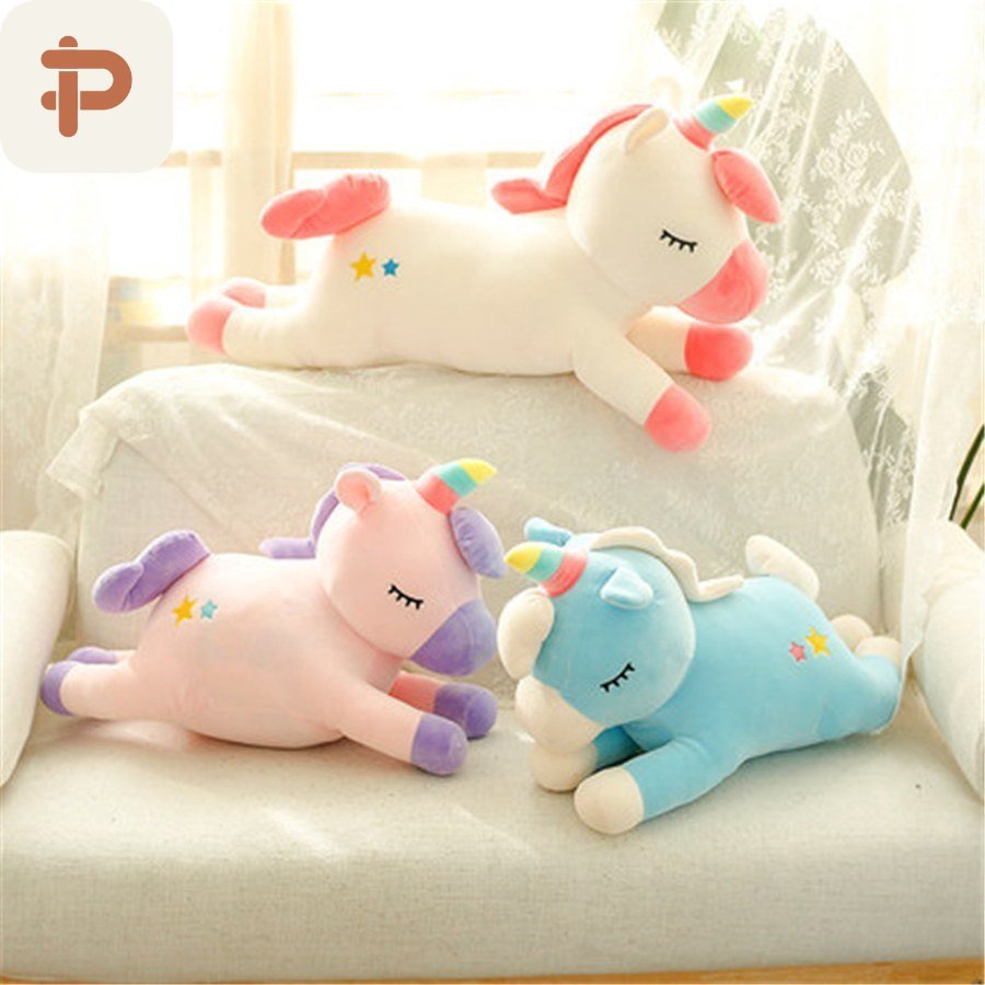 Unicorn Plush Toy & Blanket 2-in-1