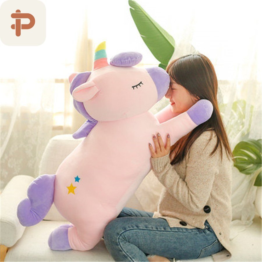 Unicorn Plush Toy & Blanket 2-in-1