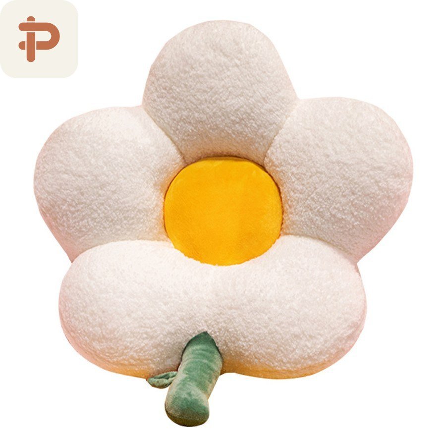 Daisy Flower Pillow-Quilt, 2 Sizes