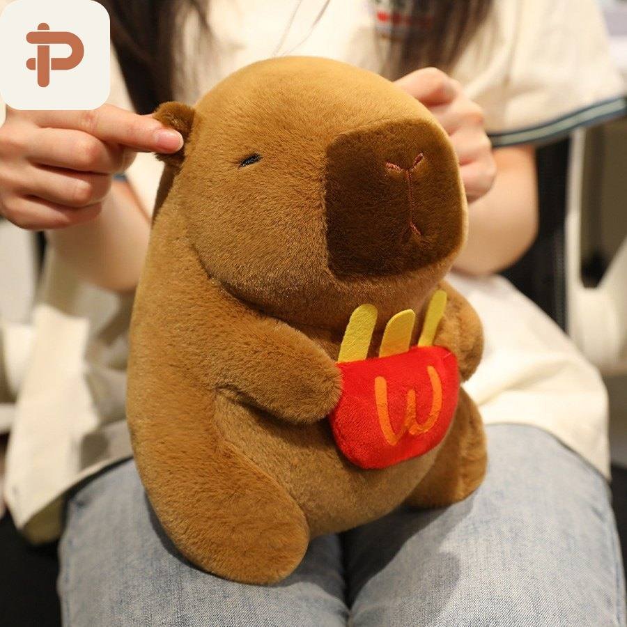 Capybara Plush with Swim Ring & Outfits
